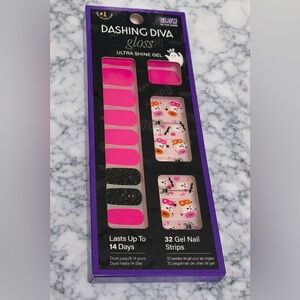 Dashing Diva Gloss Gel Nail Strips – Glow Ghost
